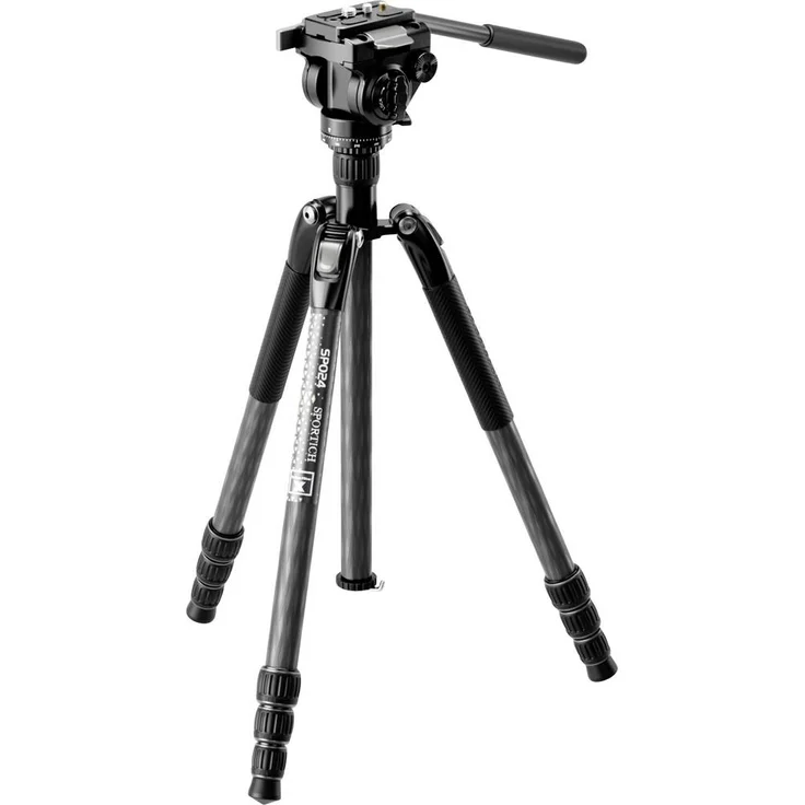SIRUI Europe Sportich SP024 + B5X, Carbon Dreibeinstativ 1/4 Zoll, Arbeitshöhe 31 - 159 cm, leicht und stabil für Outdoor-Beobachtungen – Bild 1
