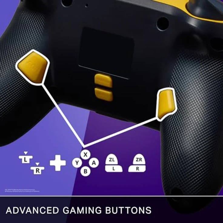 PowerA Enhanced Wireless Controller for Nintendo Switch mit Lumectra - PAC-MAN NEON ARCADE, kabellos, Bluetooth 5.0, bis zu 30 Stunden Akkulaufzeit, zwei programmierbare Gaming-Buttons, ergonomisch, inklusive USB-C-Ladekabel – Bild 5