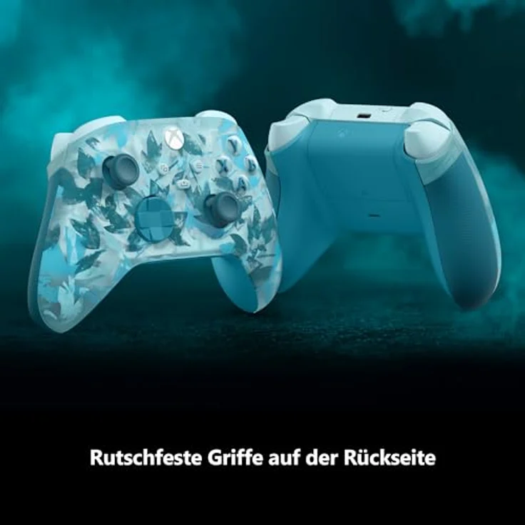 MICROSOFT Xbox Ice Breaker Special Edition Wireless Controller, Blau/Mehrfarbig, für Series, Android, MAC, PC, Series S, X mit strukturierten Triggern und gummierten Griffe – Bild 4