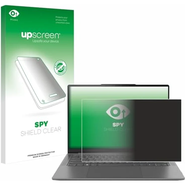 upscreen Blickschutzfolie für Lenovo Yoga Pro 7 Gen 8 14", Anti-Spy, Blaulichtfilter, blasenfreie Montage, made in Germany – Bild 1