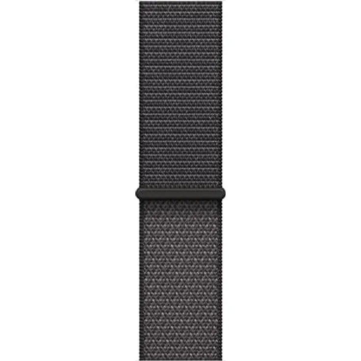 Apple Apple Watch Band Sport Loop, 46 mm, dunkelgrau, Extra Large, atmungsaktiv und leicht, mit Klettverschluss