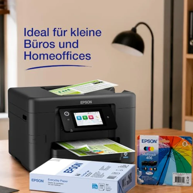EPSON WorkForce Pro WF-4920, 4 in 1 Farb-Tintenstrahl-Multifunktionsdrucker mit Duplex-Druck, 4,3 Zoll Farb-Touchscreen und mobilem Print, schwarz – Bild 7