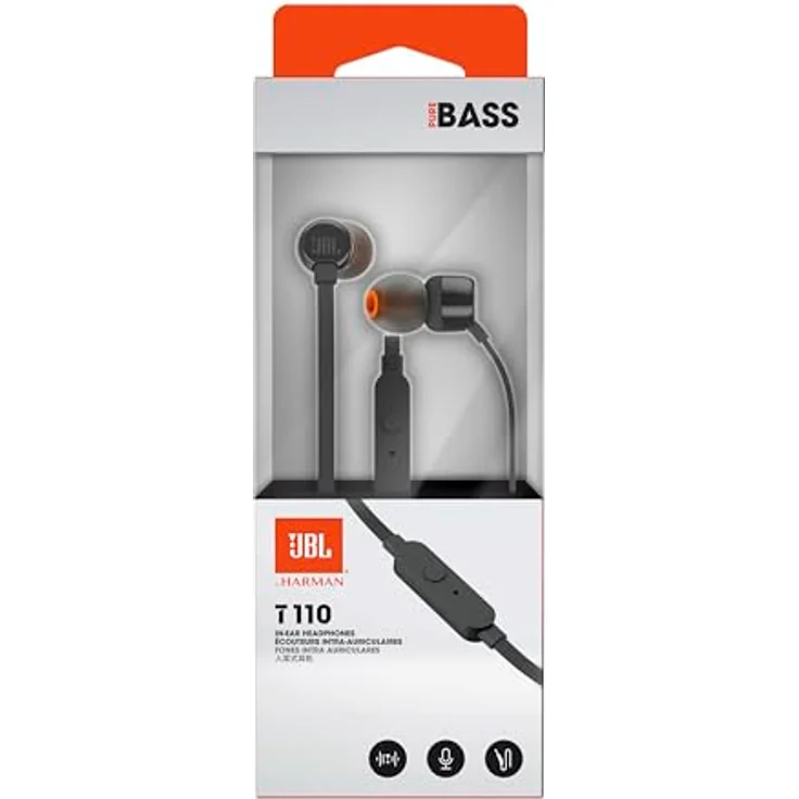 JBL Tune 110BT, In-Ear-Kopfhörer mit Freisprechfunktion, A2DP Bluetooth, ergonomisches Nackenbügeldesign, schwarze Ausführung – Bild 7