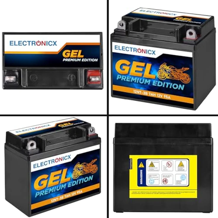 Electronicx Extreme Edition GEL Batterie 7Ah 12V für Motorrad, Roller, Quad und ATV – wartungsfrei, auslaufsicher und rüttelfest – Bild 9