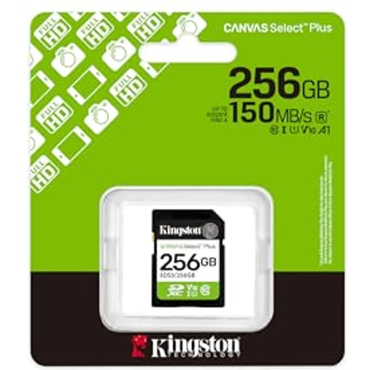 Kingston Canvas Select Plus SD Speicherkarte 256GB SDXC Gen3, 150MB/s, C10 UHS-I U1 V10, ideal für Full-HD-Videoaufnahmen – Bild 3