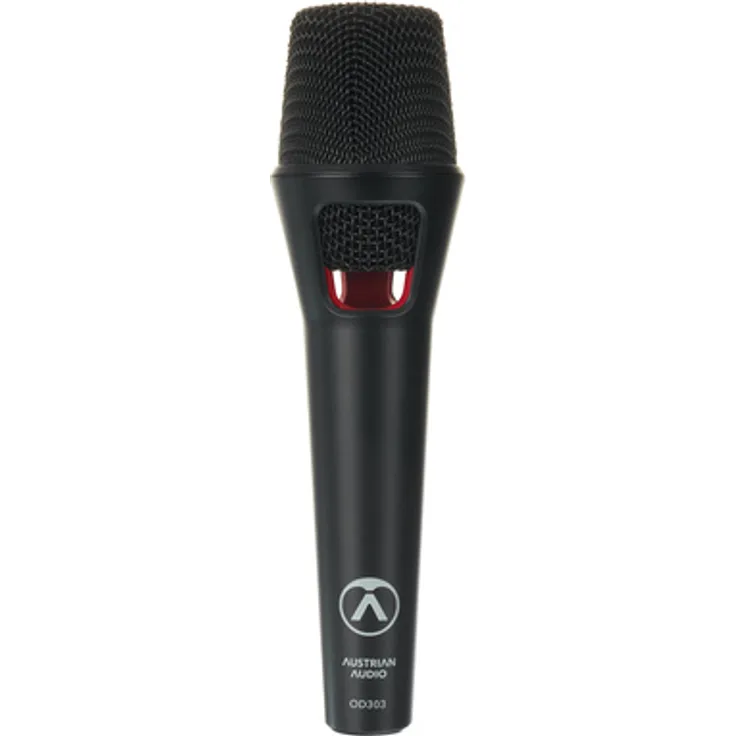 Austrian Audio OD303, dynamisches Gesangsmikrofon mit Supernieren-Richtcharakteristik, Frequenzbereich 35 Hz – 16 kHz