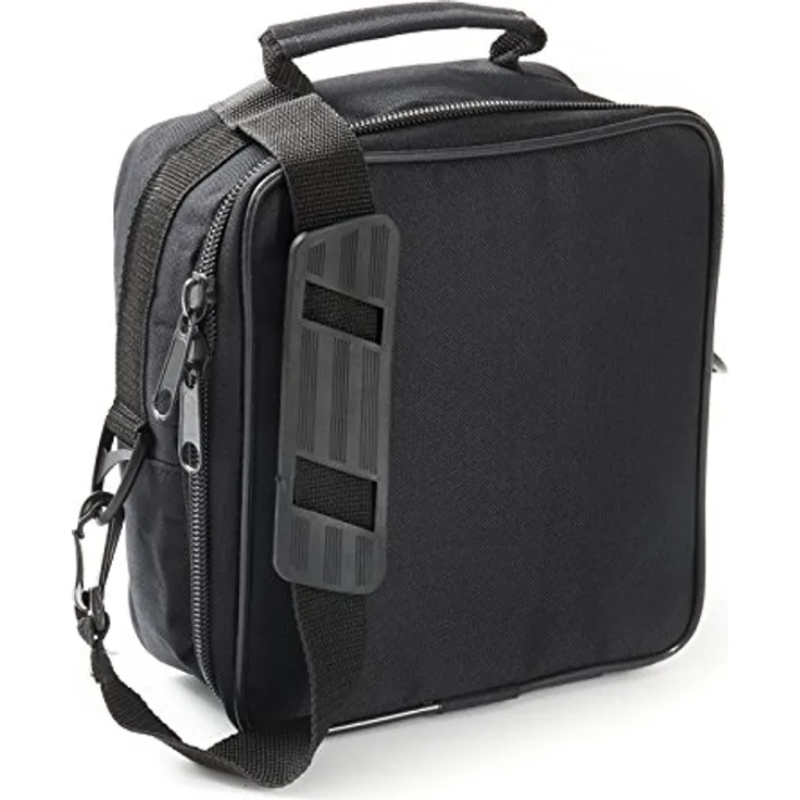 MUSIC STORE DJ Headphone Bag, Robuste wasserdichte Tasche mit flexiblem Netzfach und abnehmbarem Schultergurt, schwarz