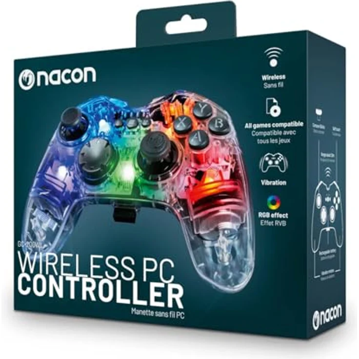 NACON GC-200WL, Wireless PC Gaming Controller mit Vibrationsfeedback ...