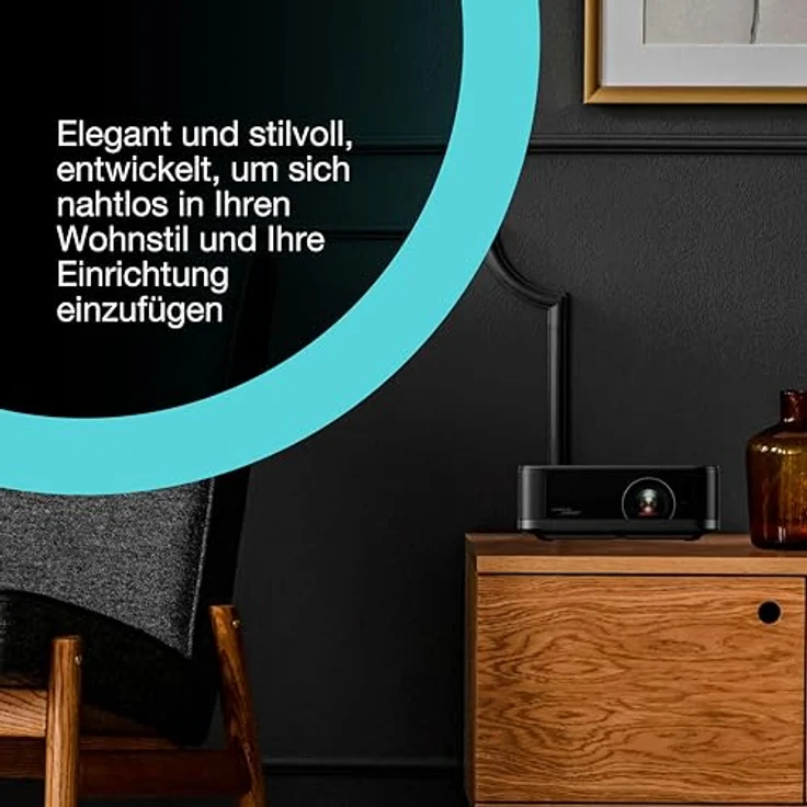 Epson Lifestudio Pop EF-62B, Tragbarer Beamer mit 700 Lumen, 4K Pro UHD, Bluetooth, Dolby Audio, Schwarz – Bild 10