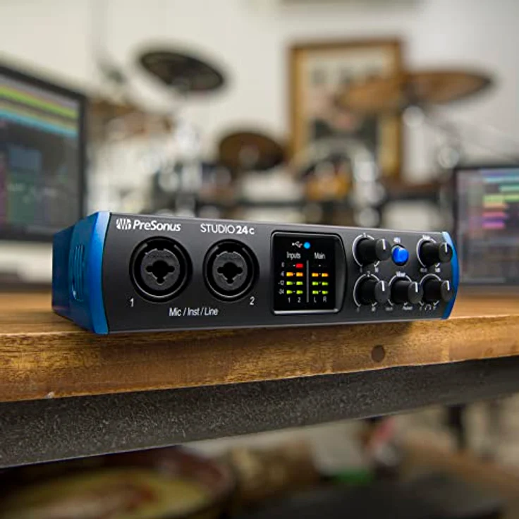 PreSonus Studio 24c, 2 Eingänge/2 Ausgänge, 192 kHz, USB-C Audio Interface mit software bundle inklusive Studio One Artist DAW, Ableton Live Lite und mehr für Aufnahme, Streaming und Podcasting – Bild 4