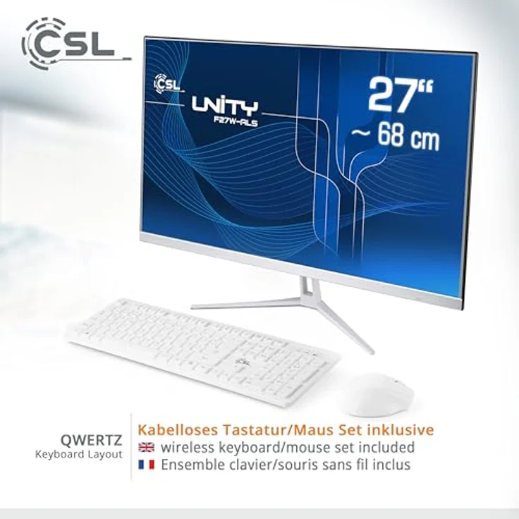 CSL Unity F27-ALS N200 Windows 11 All-in-One PC (27 Zoll, Intel® N200, Intel UHD Graphics, 8 GB RAM, 256 GB SSD) - Eleganter Ultra-Slim-Design-PC in Schwarz – Bild 7
