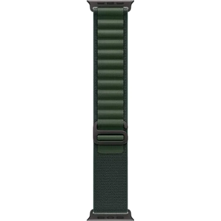 Apple Watch Band - Alpine Loop - 49 mm - Dunkelgrün - Large, CO₂ neutral mit recycelten Materialien und hochfeste Garne. – Bild 1