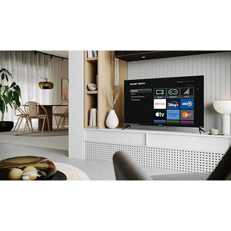 SHARP 43FD2E Full HD Smart TV, 43 Zoll, Frameless Design, HDR10, Dolby Digital, Roku TV (nur in Deutschland verfügbar) – Bild 5