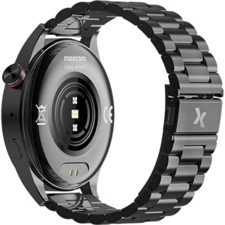 Maxcom Smartwatch FW66 IP66 IRON R mit Metallarmband, Schwarz – Bild 4