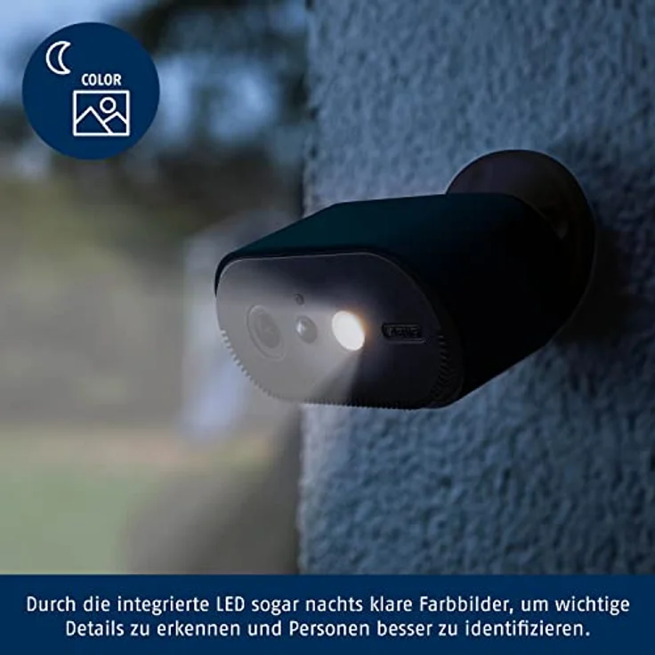 ABUS WLAN Zusatz Akku Cam (PPIC90520B) - komplett kabellose Überwachungskamera mit Push-Nachricht bei Bewegungsalarm, Farbbildern sogar nachts sowie Zugriff per App – Bild 4
