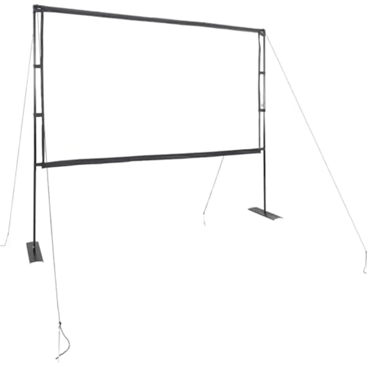 vidaXL Beamer Leinwand mit Ständer 108 Zoll 16:9, portable Projektionswand mit mattem Bildschirm und stabilen Doppelständern, ideal für Heimkino und Präsentationen – Bild 1