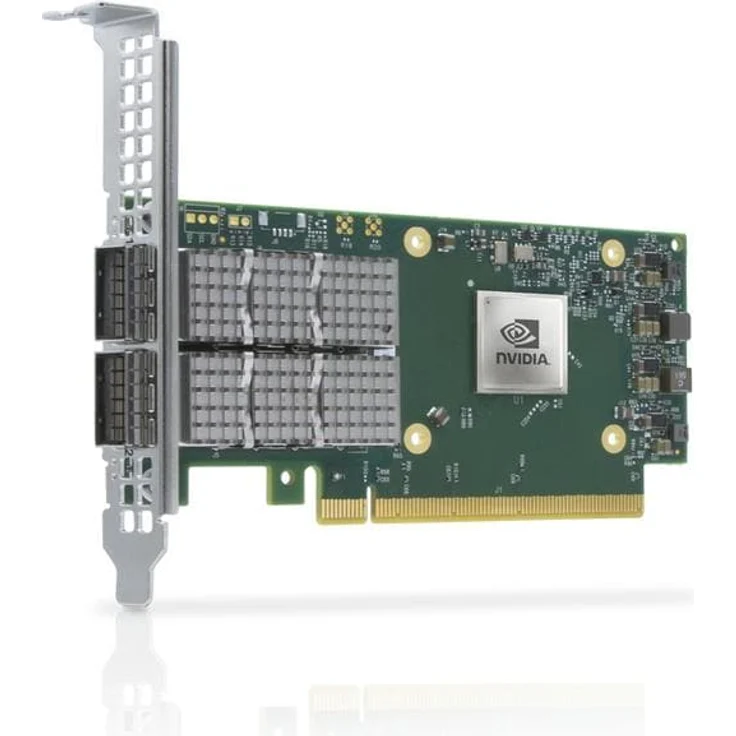 nVidia Mellanox ConnectX-6 Dx MCX623106AN-CDAT - Netzwerkadapter (PCI Express 4.0 x16) 100 Gigabit QSFP56 x 2, Grün