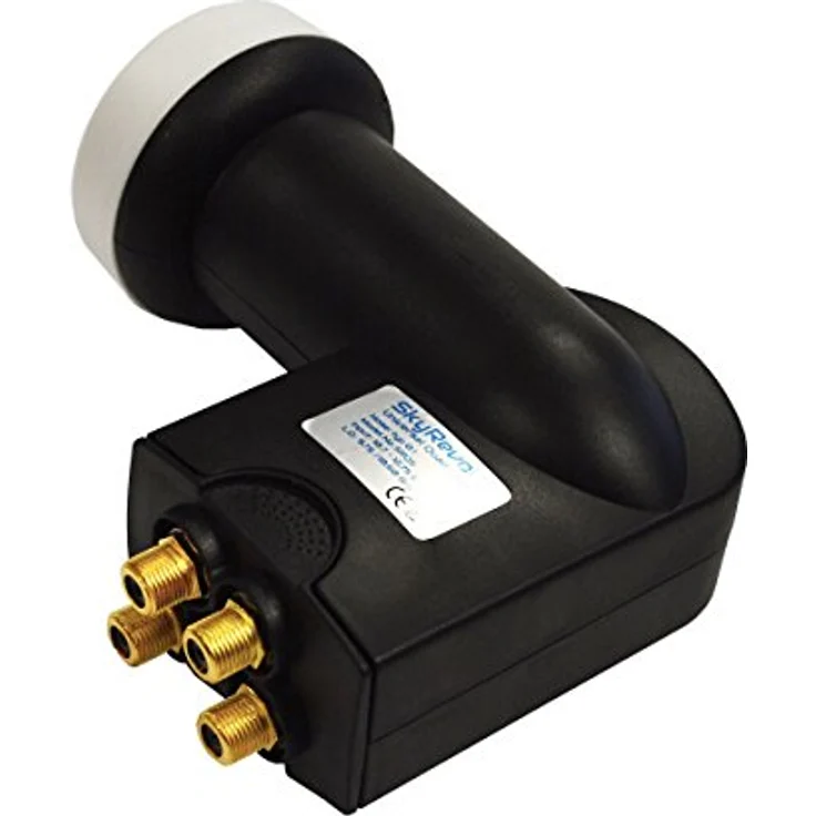 SkyRevolt Quad LNB SRQS, Monoblock-LNB für 4 Teilnehmer, DVB-S2 HDTV, hervorragende Empfangsqualität, 0,1 dB Rauschmaß – Bild 1