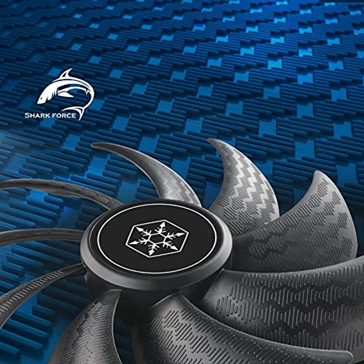 SilverStone Technology Air Pentrator 184i PRO, Verbesserter PWM-gesteuerter 180-mm-Lüfter mit Luftkanalisierung, SST-AP184i-PRO, schwarz – Bild 4