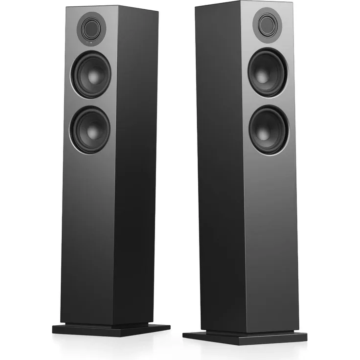 Audio Pro A48 W, 2,5-Wege Standlautsprecher, kabelgebunden, 320 W, Frequenzbereich 36 - 23000 Hz, Schwarz