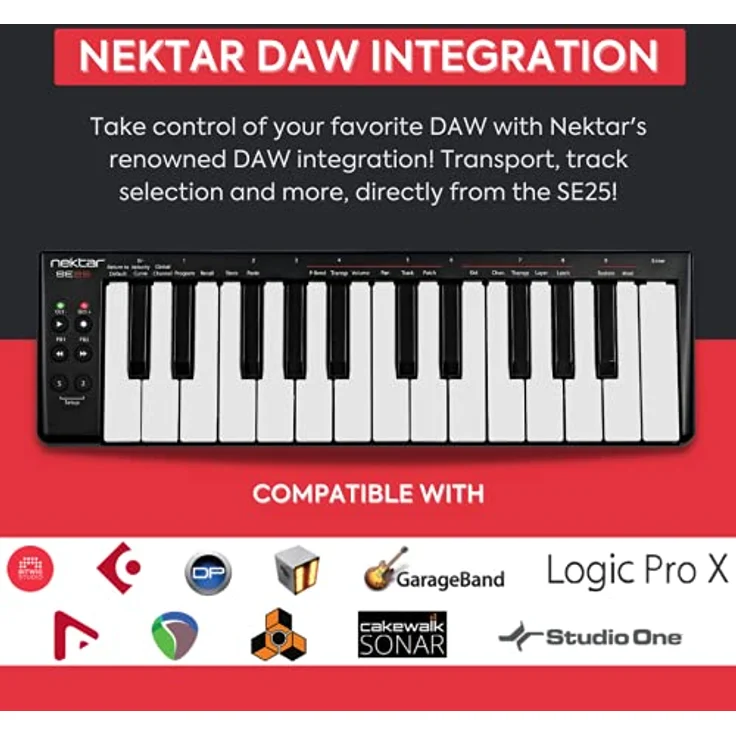 Nektar SE25 Mini-Keys USB MIDI Controller Keyboard with Nektar DAW Integration – Bild 4