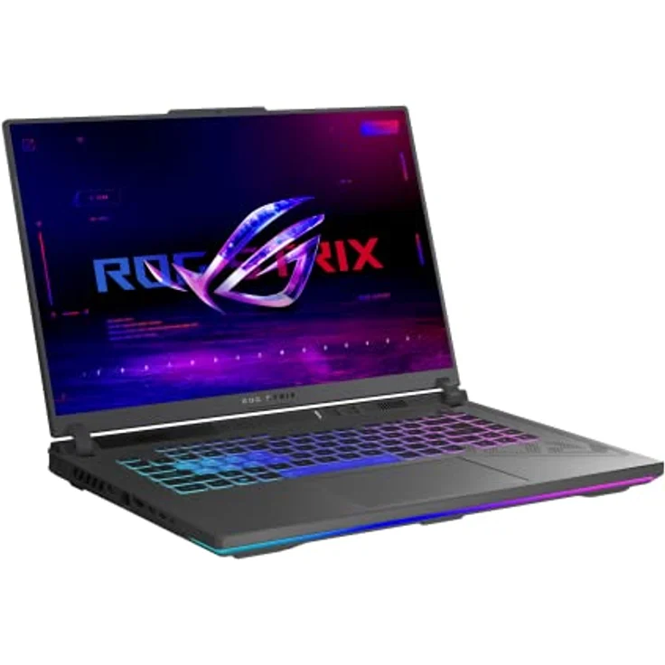 ASUS ROG Strix G16 Laptop | 16" FHD+ 165Hz/7ms entspiegeltes IPS Display | Intel Core i9-13980HX | 16 GB RAM | 1 TB SSD | NVIDIA RTX 4070 | Windows 11 | QWERTZ Tastatur mit 4-Zonen RGB | Eclipse Gray – Bild 2