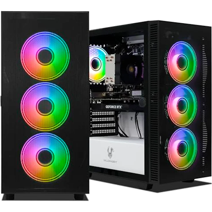 Ankermann Noctis Gaming PC, AMD Ryzen 7 8700F, Nvidia GeForce RTX 3050 6GB, 16GB DDR5 RAM, 1TB NVMe SSD, Windows 11 Pro, WLAN & Bluetooth, MS Office 2024 – Bild 7