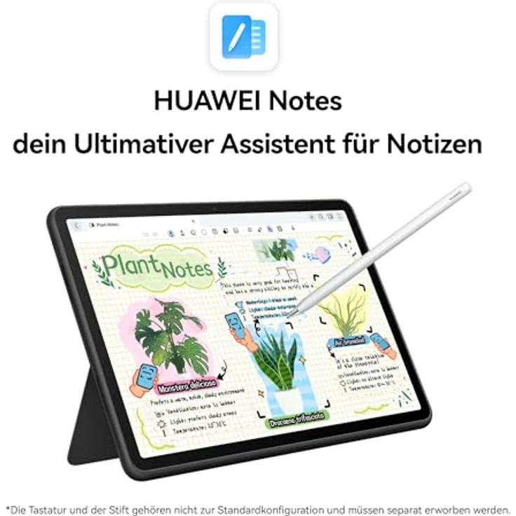 HUAWEI MatePad 11,5 Zoll Tablet, 6+128GB, abnehmbares Keyboard, 2.2K Auflösung, 120 Hz Bildwiederholfrequenz, Metall Unibody-Design, Notes, Space Gray – Bild 5