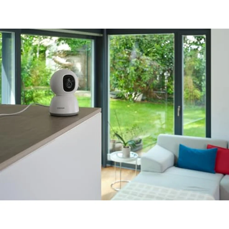 OSRAM SMART+ WIFI CAMERA 360, Überwachungskamera mit Live-Video, Bewegungserkennung und Privatmodus, Weiß – Bild 2