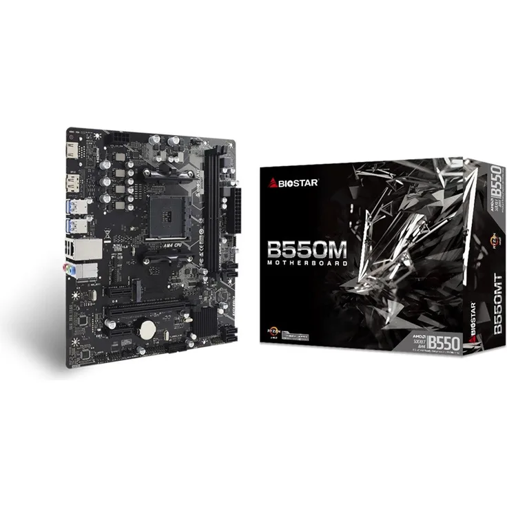 Biostar B550MT Mainboard, High-End Mainboard für Gamer und PC-Enthusiasten
