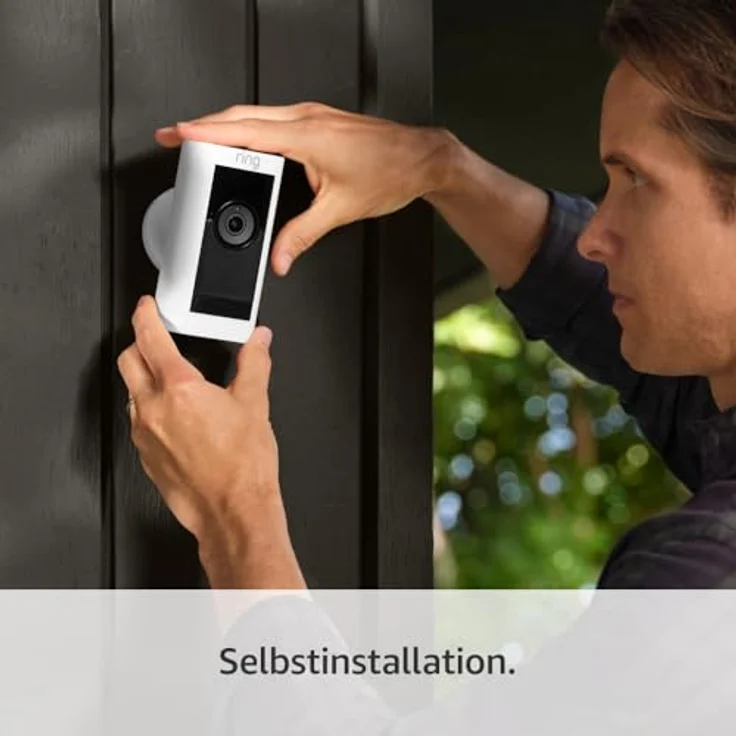 Ring Stick Up Cam Pro | Überwachungskamera aussen mit 1080p-HDR-Video, WLAN, 3D-Bewegungserfassung | Alexa-kompatible Sicherheitskamera (Akku-Variante), weiss – Bild 5