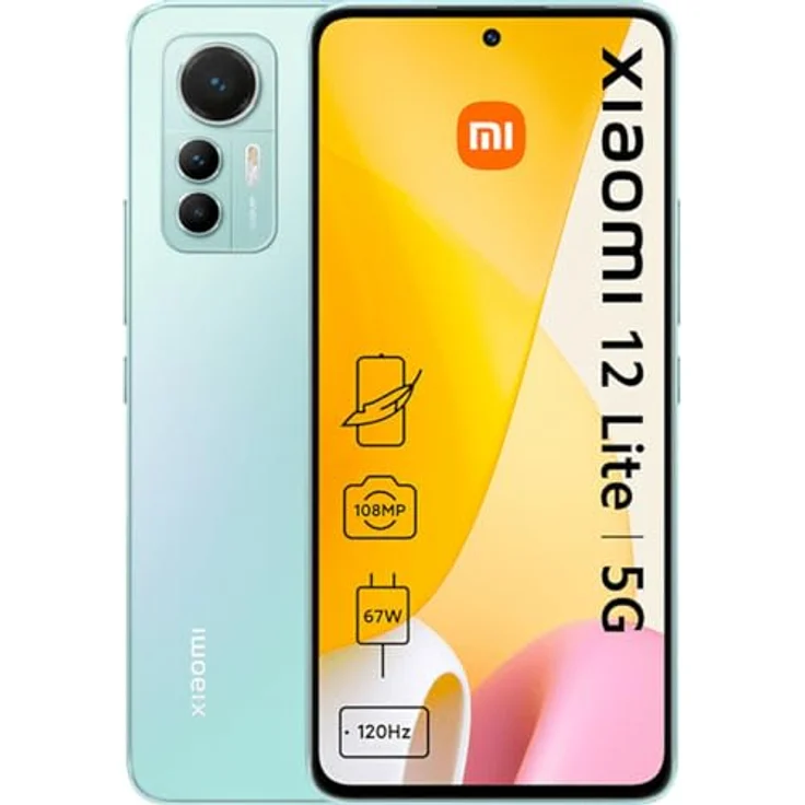 Xiaomi Smartphone 12 Lite 16,55 cm (6,55 Zoll), 6 GB RAM, 128 GB, mehrfarbig – Bild 1