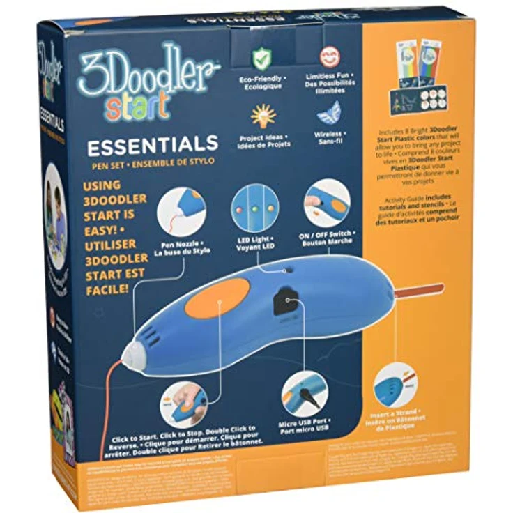 3Doodler Start, 3D-Stift für Kinder und Erwachsene, drahtlos mit umweltfreundlichem Kunststoff, niedrig schmelzend bei 40 Grad – Bild 2
