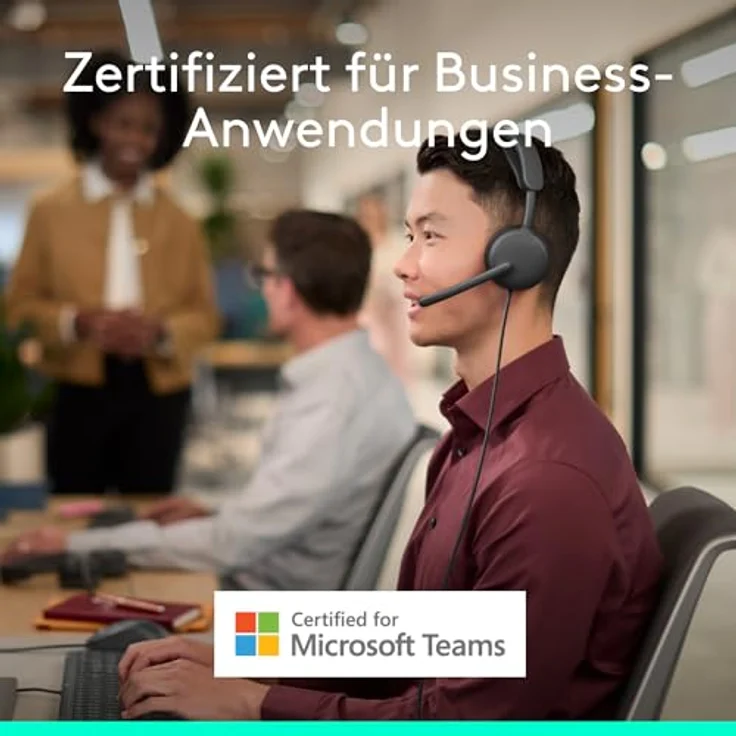 Logitech Zone Wired 2 ES for Business, USB-Headset mit adaptiver Hybrid-ANC, graphit – Bild 2