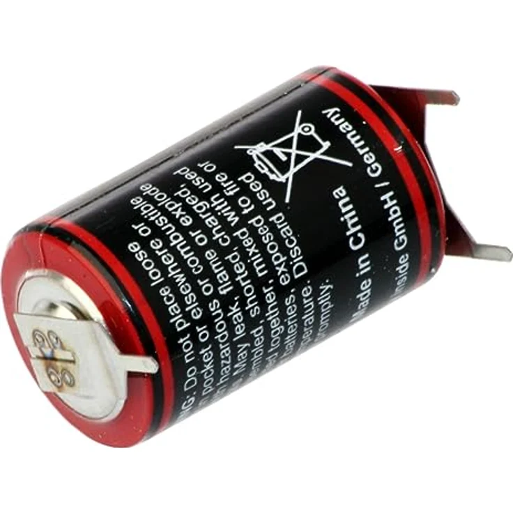 kraftmax Lithium 3,6V Batterie LS14250 1/2 AA - Zelle mit Pins +/-, hohe Leistung und langanhaltende Energiebereitstellung – Bild 1