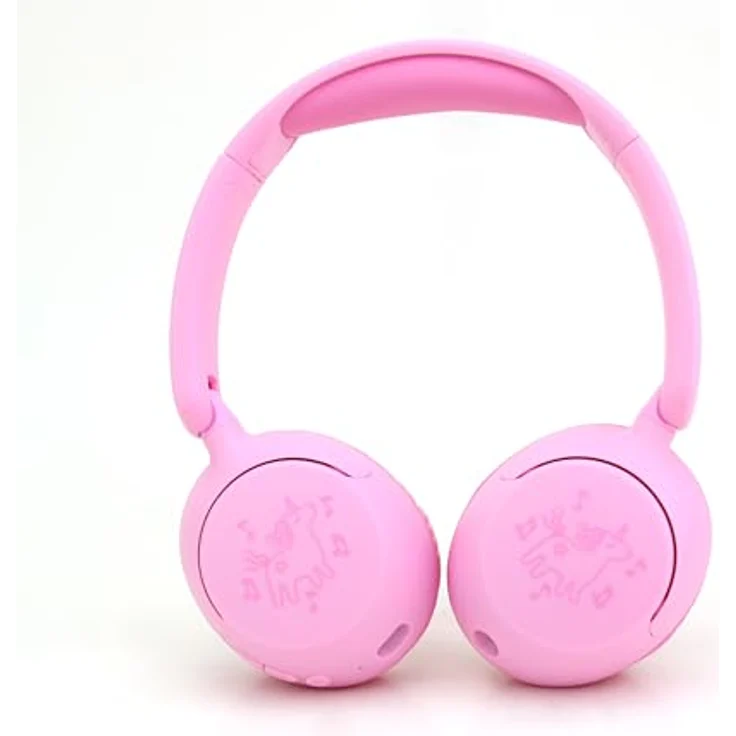 DCU Tecnologic PlaySafe Kids Kopfhörer DCU 34152545, 3-in-1 Design mit sicherer Lautstärkebegrenzung, rosa – Bild 2