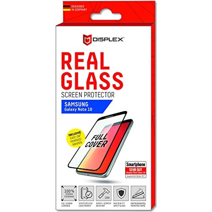 DISPLEX Real Glass 3D Samsung Note 10, Black – Bild 2