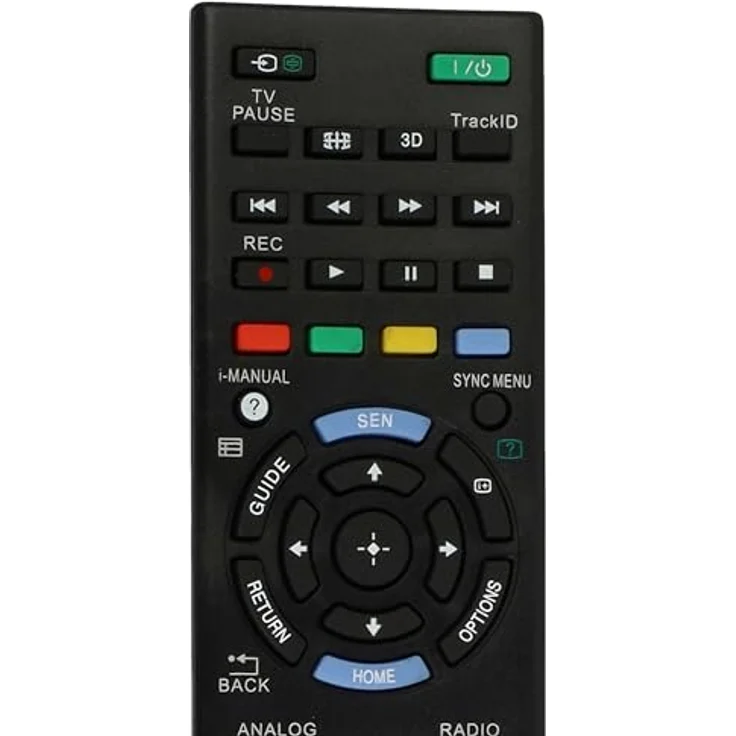 vhbw Fernbedienung kompatibel mit Sony KDL-37EX725, KDL-37EX720, KDL-37P3600, KDL-37P3020, KDL-37P5500 Fernseher, TV - Ersatzfernbedienung, kein Programmieren notwendig, RM-ED047 Ersatz, schwarz – Bild 5