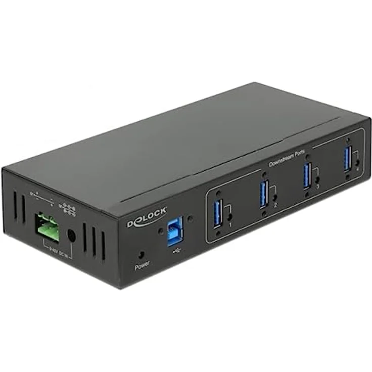 Delock 63309 Externer Industrie Hub 4 x USB 3 Typ-A mit 15 kV ESD Schutz