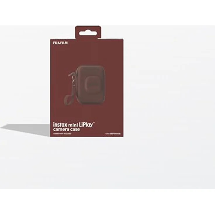 FUJIFILM instax LiPlay Case Camera, Tasche für Sofortbildkamera aus Wildleder, tiefes Bronze, für Instax Mini – Bild 2