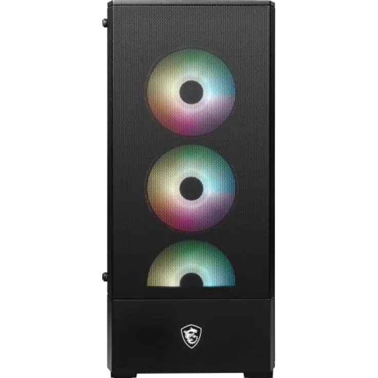 MSI PC-Gehäuse MAG FORGE 112R, Gaming Gehäuse mit imposantem Design, schwarz – Bild 2