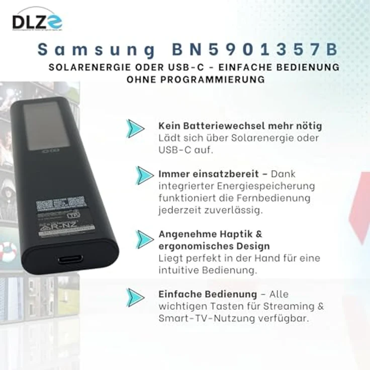 Samsung BN59-01357B, Original-Fernbedienung für Samsung Smart TVs, kompatibel mit zahlreichen Modellen, sofort einsetzbar – Bild 5