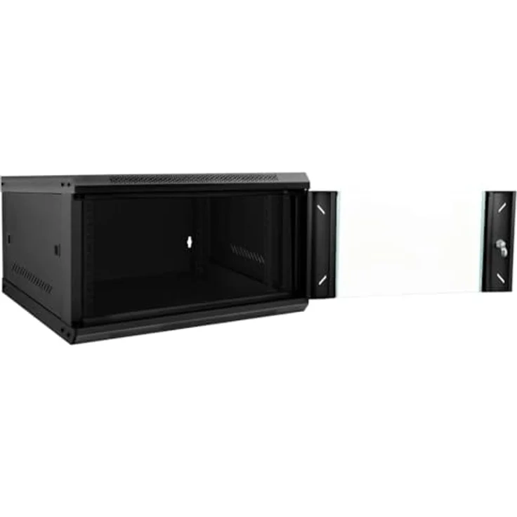 vidaXL Netzwerkschrank, Netzwerkschrank mit Speicher, Schwarz, 53 x 60 x 30 cm, Stahl – Bild 9