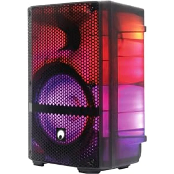 Omnitronic MSE-8+ Akku Partylautsprecher mit LED-Effekten, Bluetooth, SD-Kartensteckplatz, Mikrofon inklusive – Bild 6
