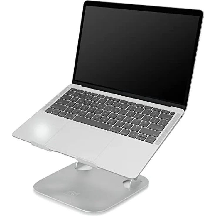 hjh OFFICE Laptop Ständer Laptop Stand 10-17,3 Zoll Alu Notebook Halter, Höhe & Winkel verstellbar, ergonomisch, Silber – Bild 2
