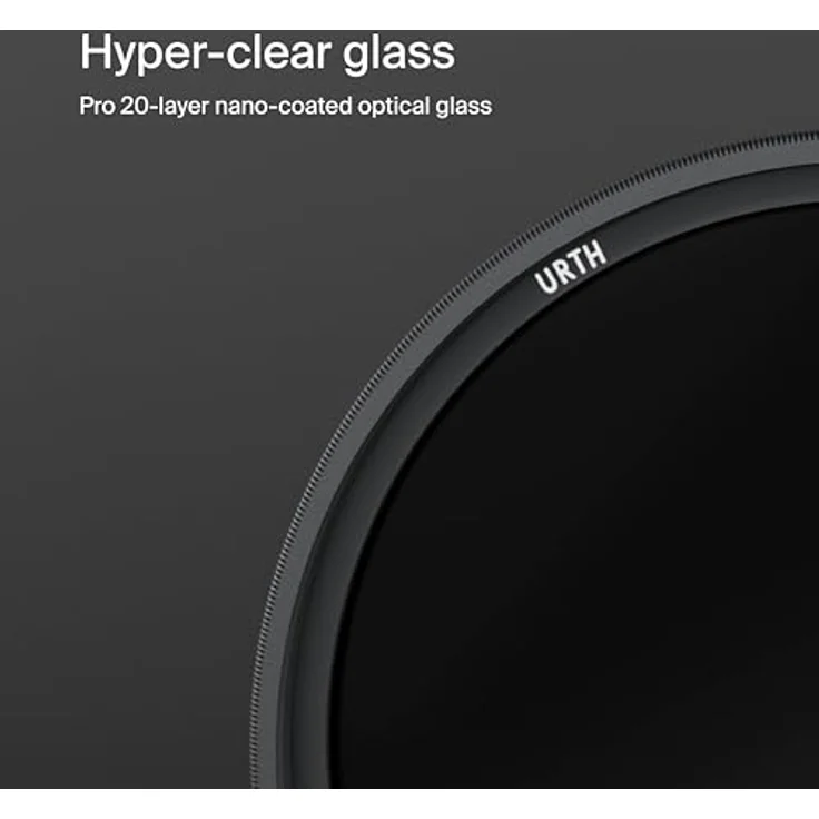 Urth 52 mm Grauverlaufsfilter Soft ND8 GND Filter (Plus+), Lichtreduzierung um 3 Blendenstufen, deutsche SCHOTT Glas, lebenslange Garantie, Grau – Bild 3