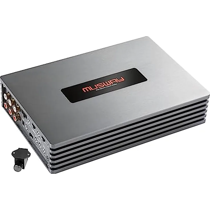 Musway MUSWAY FOUR100 Digital 4-Kanal Verstärker, 4 × 85 W RMS, Class-D Technologie, Aluminiumgehäuse