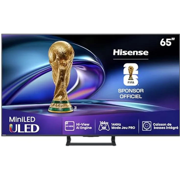 Hisense 65E8Q 65" ULED Mini LED-TV – 4K, 144Hz, Dolby Vision IQ, Local Dimming, Alexa, Game Mode PRO – Bild 2