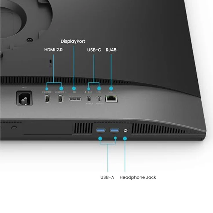 BenQ PD2770U 27 Zoll 4K-Monitor, 99% Adobe RGB/DCI-P3, 100% Rec. 709, Hardwarekalibrierung, USB-C 96W, KVM, höhenverstellbar - für Grafik- und Videobearbeitung – Bild 3