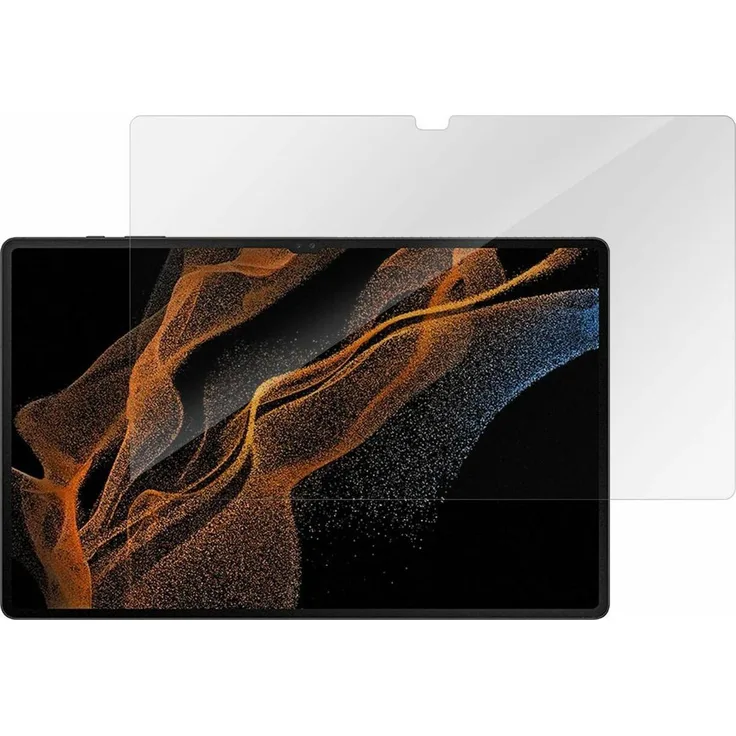 eSTUFF Samsung Galaxy Tab S8 Ultra, Klare gehärtete Glas Schutzfolie, 9H kratzfest und bruchsicher, Transparent